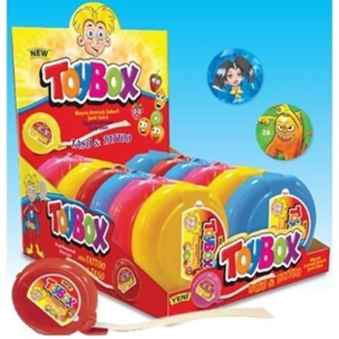 Singum Toybox cuộn to - Kẹo cao su cuộn vị trái cây Toybox cuộn to