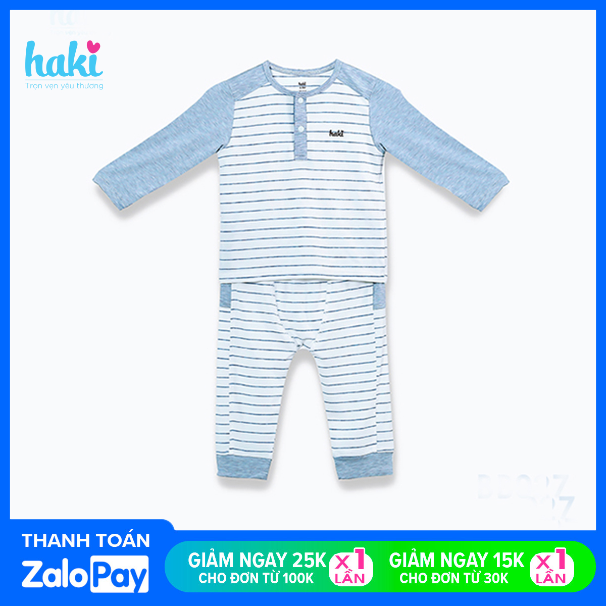Bộ quần áo dài tay cho bé sơ sinh tới 2 tuổi, set sơ sinh vải tre cao cấp xuất khẩu Canada siêu mềm mịn HAKI BB027 (6-13kg), bộ mặc nhà cho bé trai bé gái, bộ dài cho bé vải bamboo, đồ bộ cho bé, baby cloth