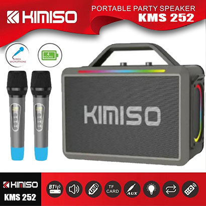 Chính hãng | loa xách karaoke bluetooth kimiso kms 252,công suất cực đại 120w thiết kế đẹp mắt, âm thanh xuất sắc, pin dung lượng cao