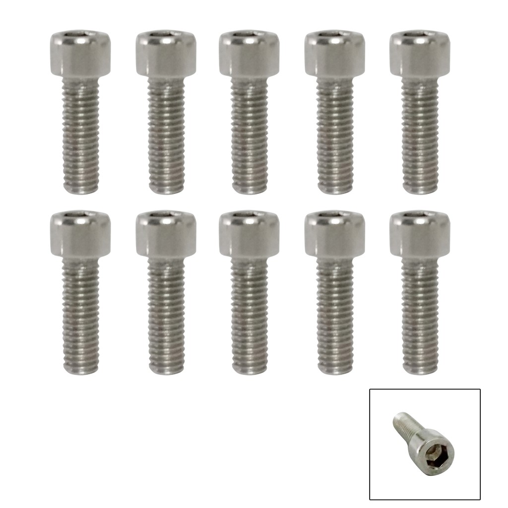 Đầu trụ lục giác gắn dàn áo xe máy inox 304 bộ 10 bù lon