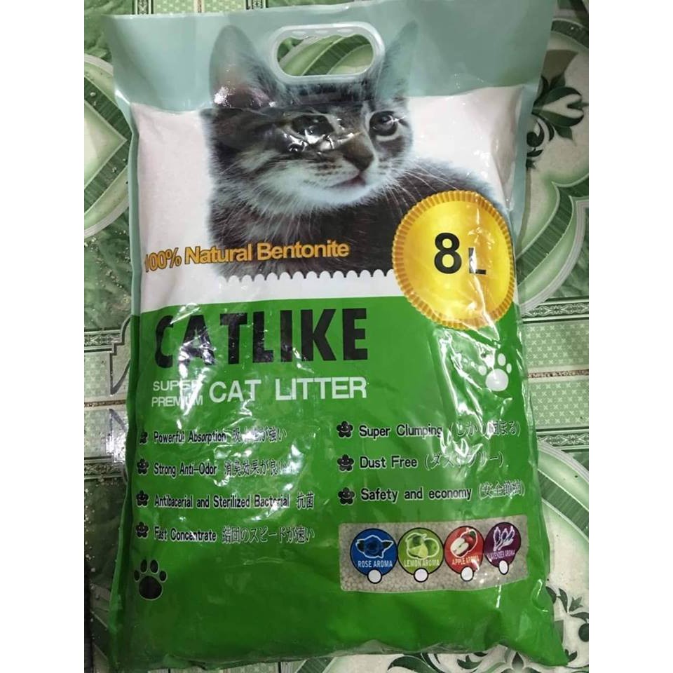 Cát vệ sinh cho mèo cat like 8l - cat like chanh