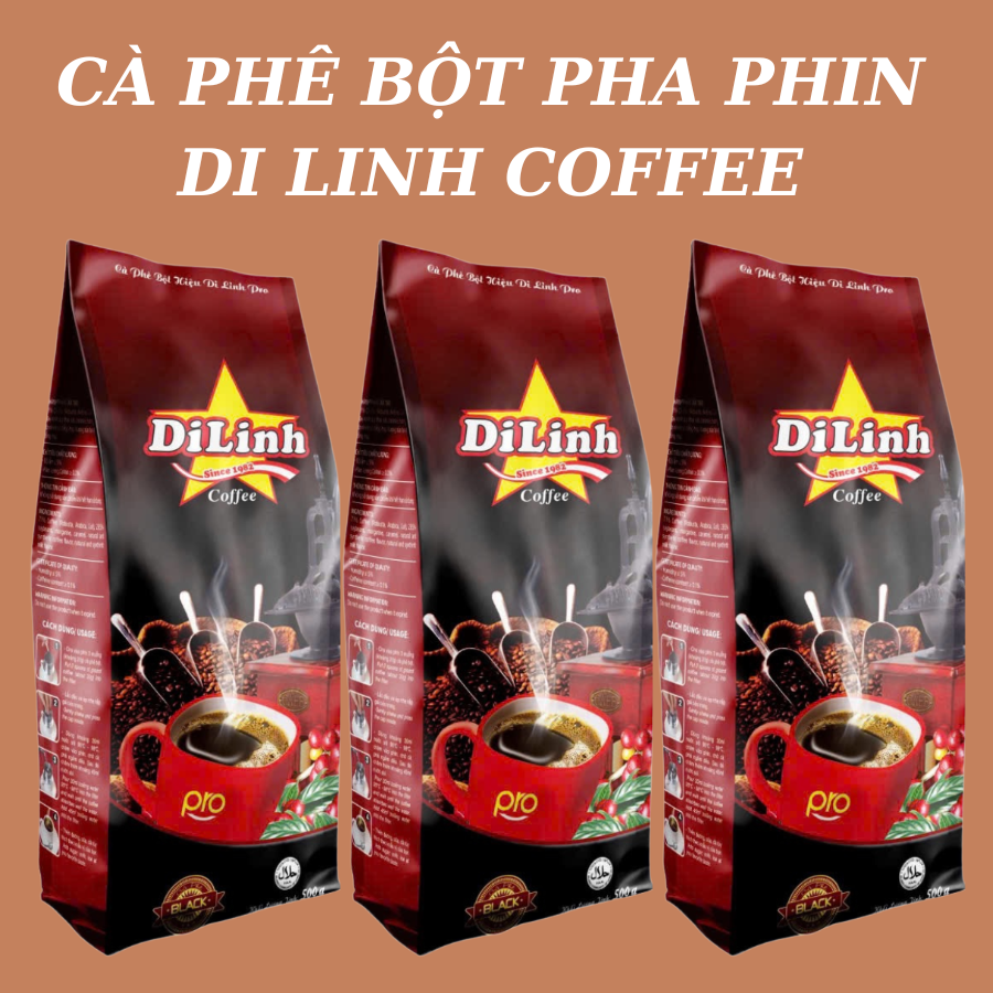  Cà Phê Pha Phin Truyền Thống Gu Mạnh Vị Đậm - 1kg Di Linh Coffee - Thơm Ngon An Toàn 