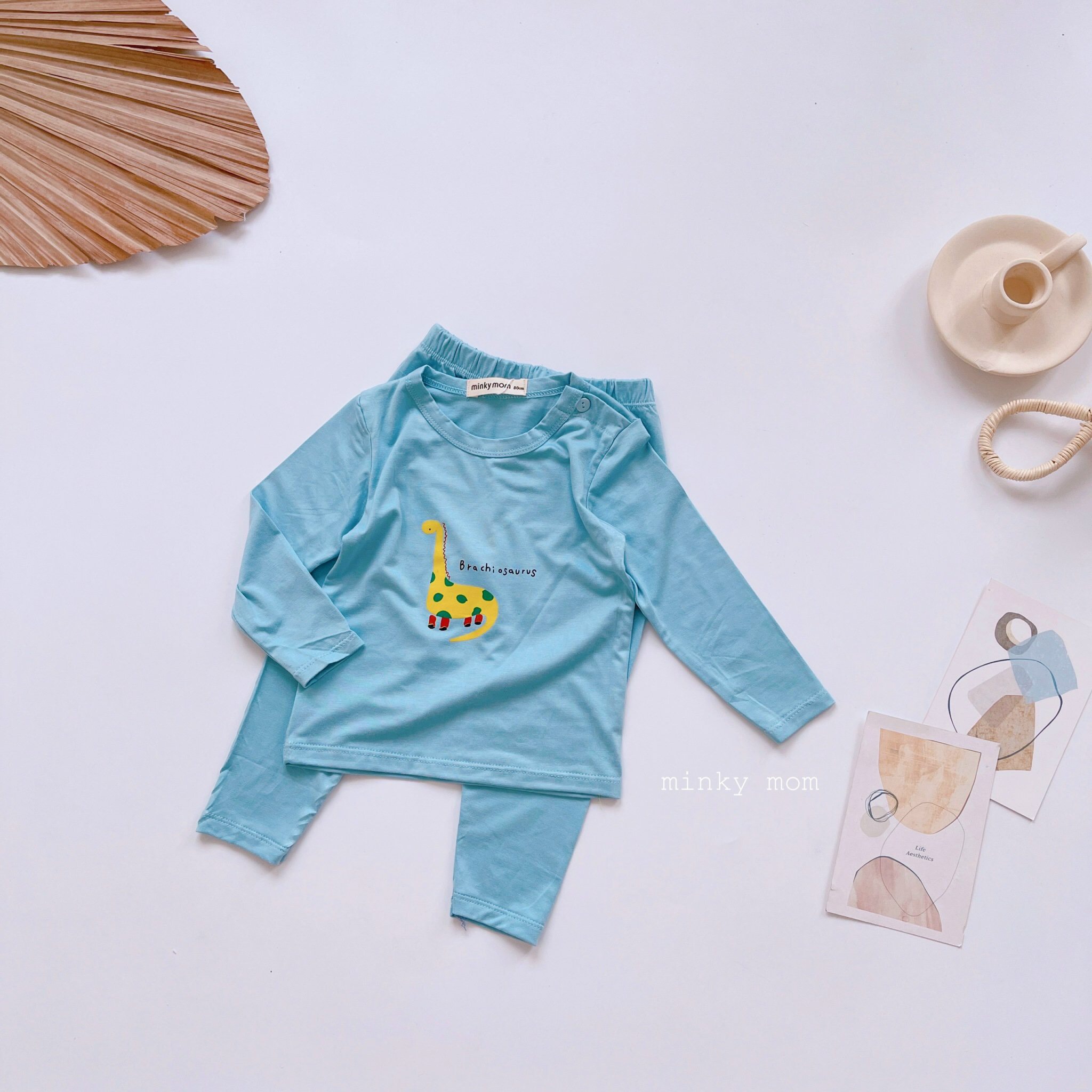 Bộ minky mom thun lạnh dài tay, ĐỒ NGỦ minky mom cao cấp bé trai bé gái