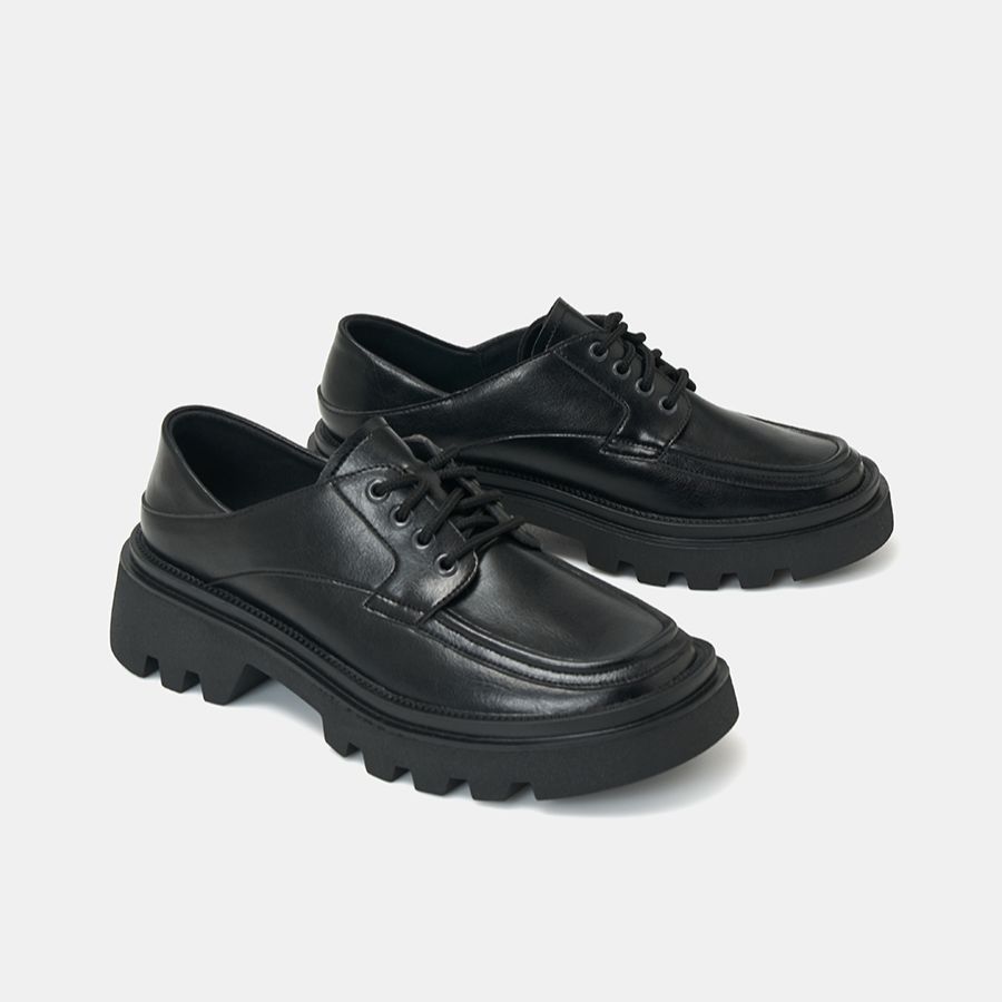 Giày Búp Bê Nữ 5cm Thời Trang JUNO Kiểu Chunky Oxford BB05001