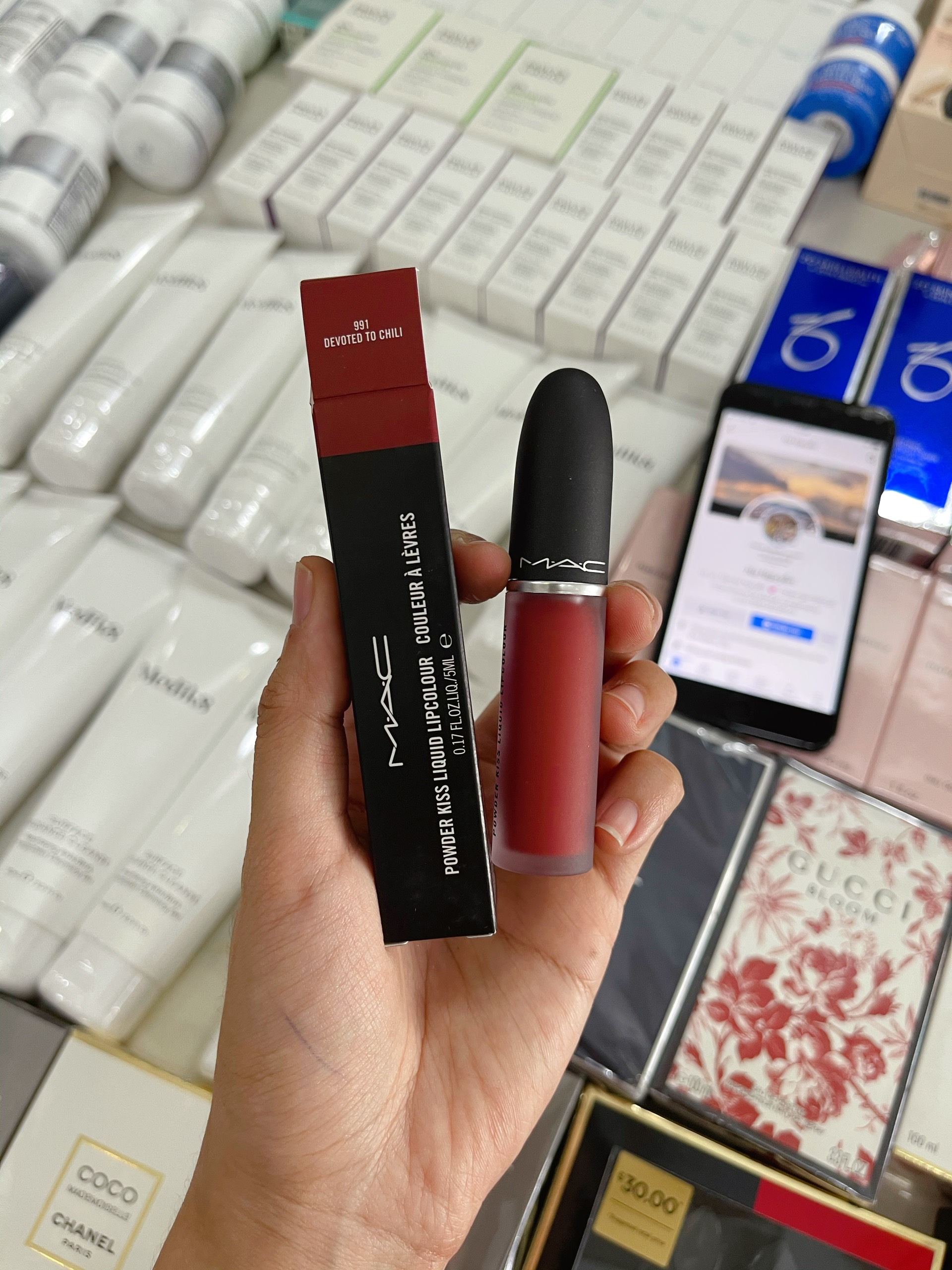 Son kem mac cosmetics devoted to chili