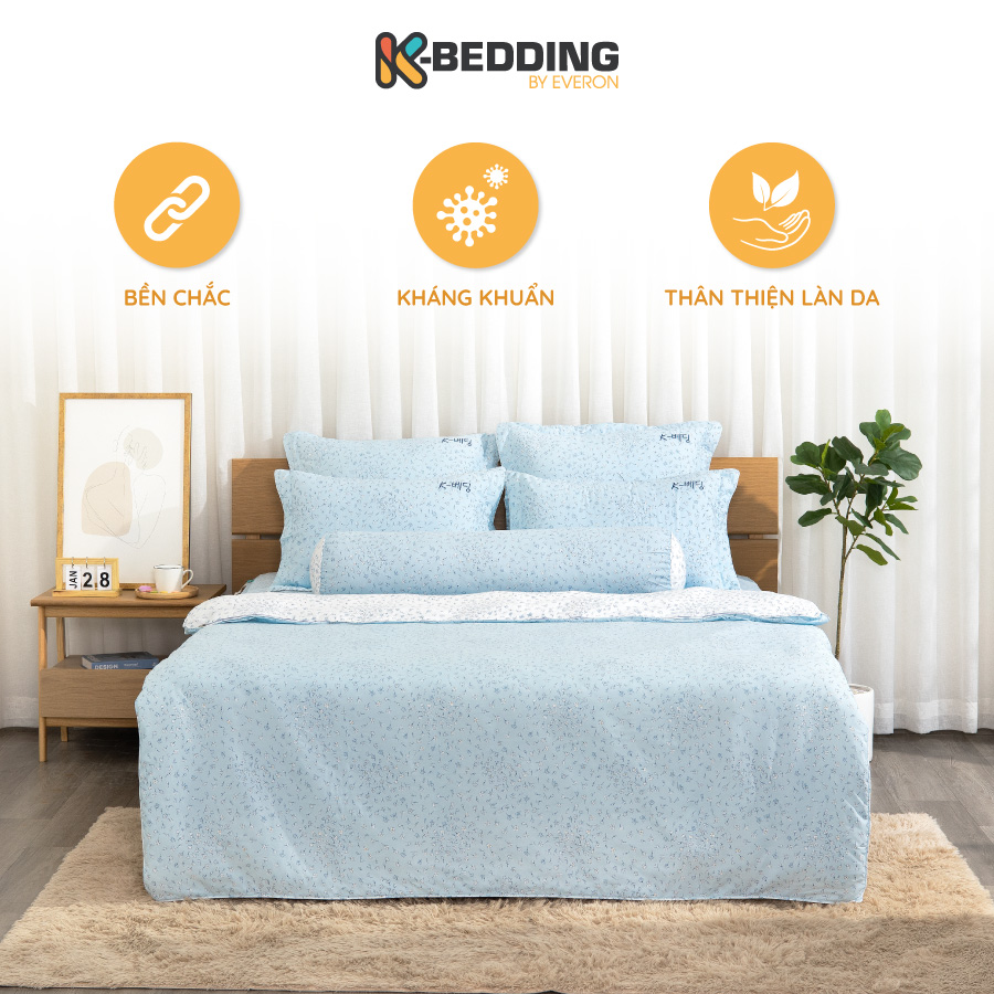 Bộ ga giường K-Bedding by Everon KMTP, chất liệu cao cấp MicroTencel (KHÔNG GỒM CHĂN)