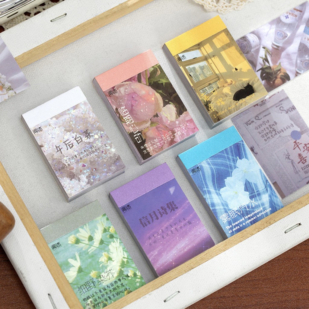 Cuốn 50 stickers ảnh trang trí sổ