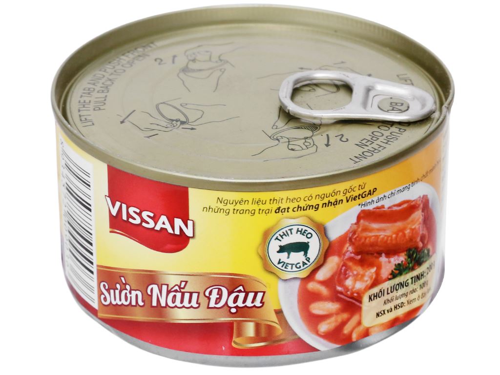 [hcm[sườn nấu đậu vissan hộp 200g date 2025
