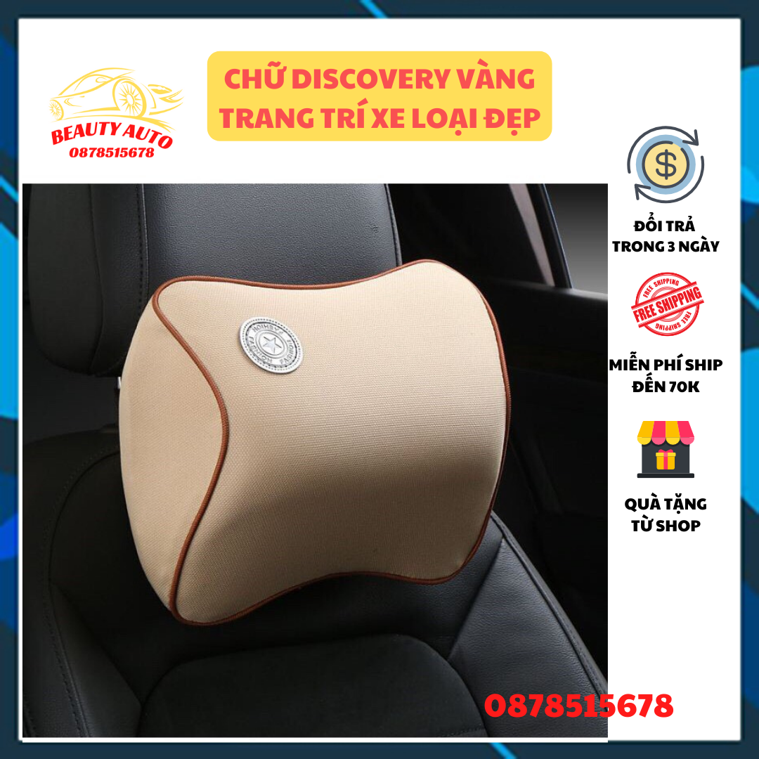[XẢ] Gối Tựa Đầu Xe Ô Tô Cao Su Non Cao Cấp Siêu Đàn Hồi Không Xẹp Lún