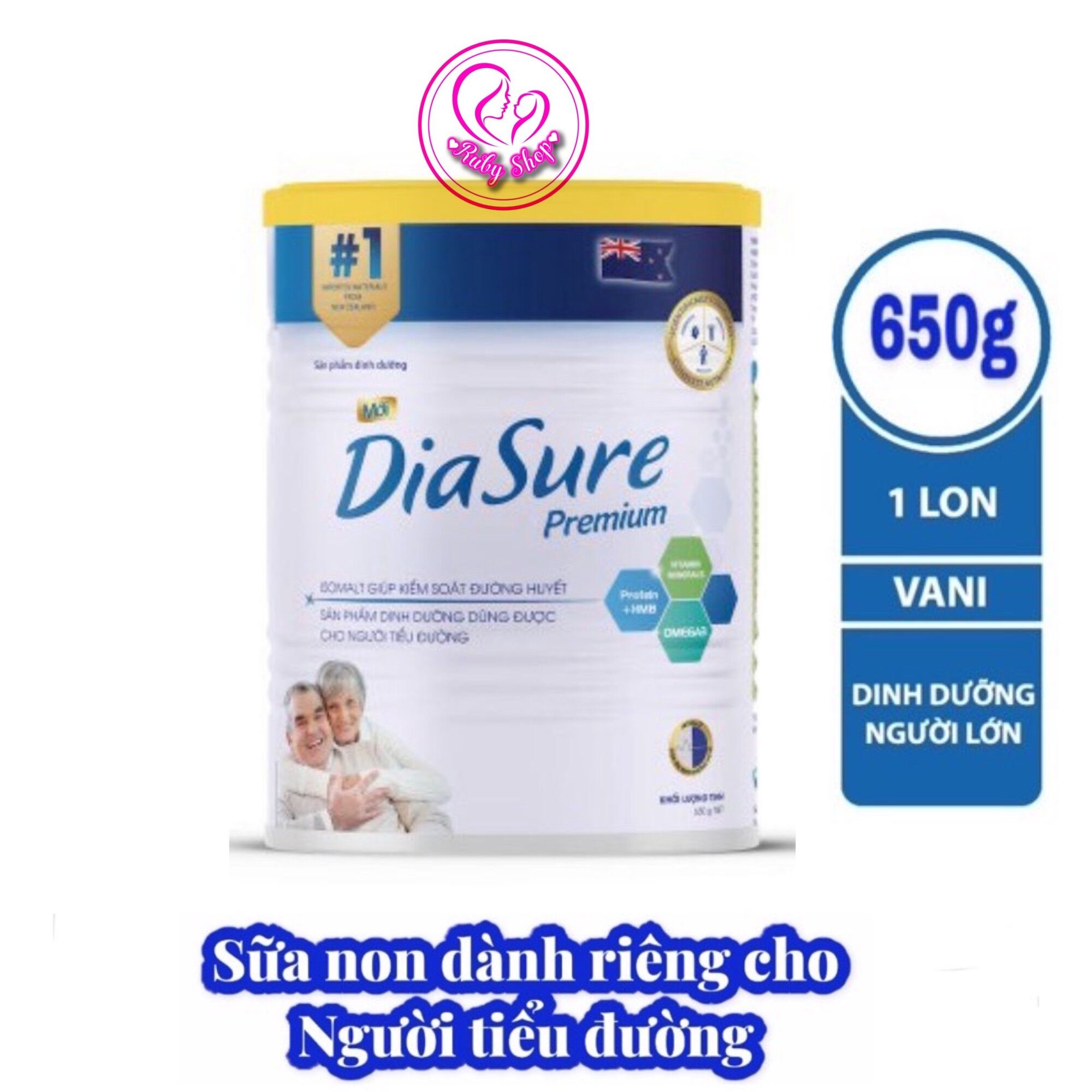 [ HOÀN TIỀN 10% ]Sữa non Diasure 650g  dành riêng cho người tiểu đường mẫu mới