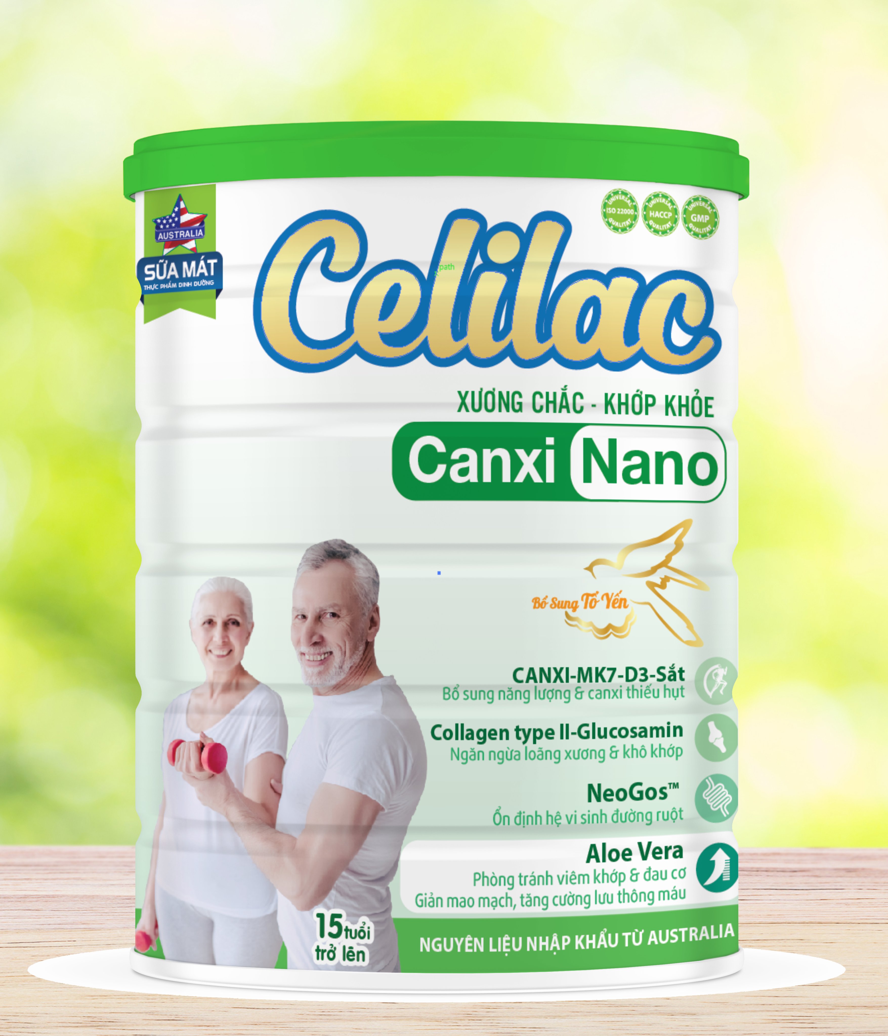 Sữa mát celilac canxi nano 900g