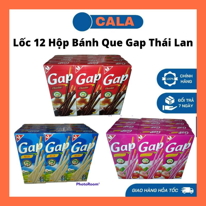 Lốc 12 hộp bánh que gap thái lan