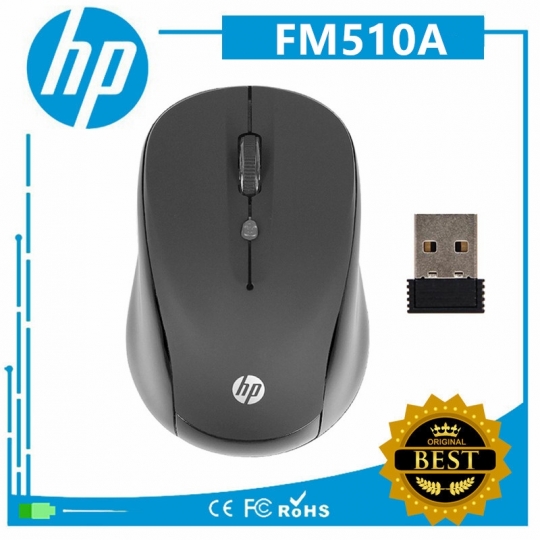 Chuột Không Dây HP FM-510A nhỏ gọn tiện lợi + tặng miếng lót chuột + shoptieudung
