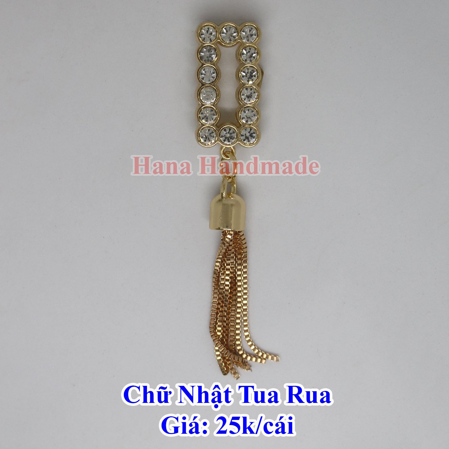 Mạc chữ nhật tua rua trang trí túi xách 25k/cái