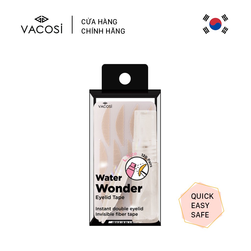 [HCM] Vacosi Miếng Dán Kích Mí Water Wonder Eyelid Tape - Size L (Sử Dụng Nước)