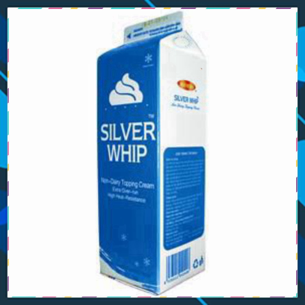 (*LƯU Ý: SP CHỈ SHIP HỎA TỐC 2H)Kem topping silver whip 1kg
