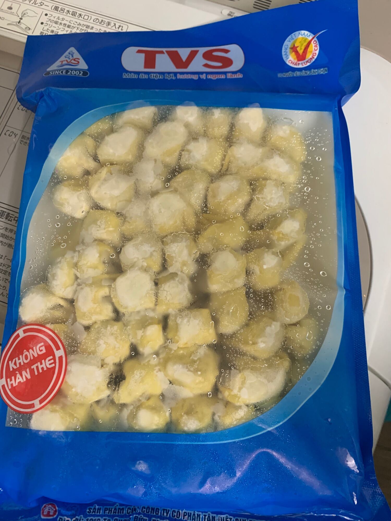 (Giao hoả tốc 4h tphcm) Hoành thánh sủi cảo tôm thịt vĩ 500g 60 viên