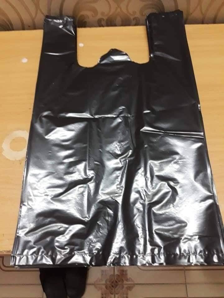 Túi bóng đen, túi xách 2 quai màu đen Túi đựng đồ, túi gói hàng