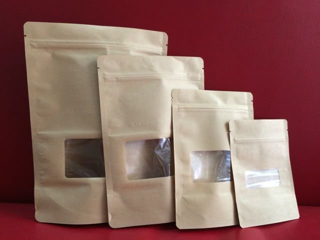 [HCM]Túi Zip Giấy Cửa Sổ Size 15x22