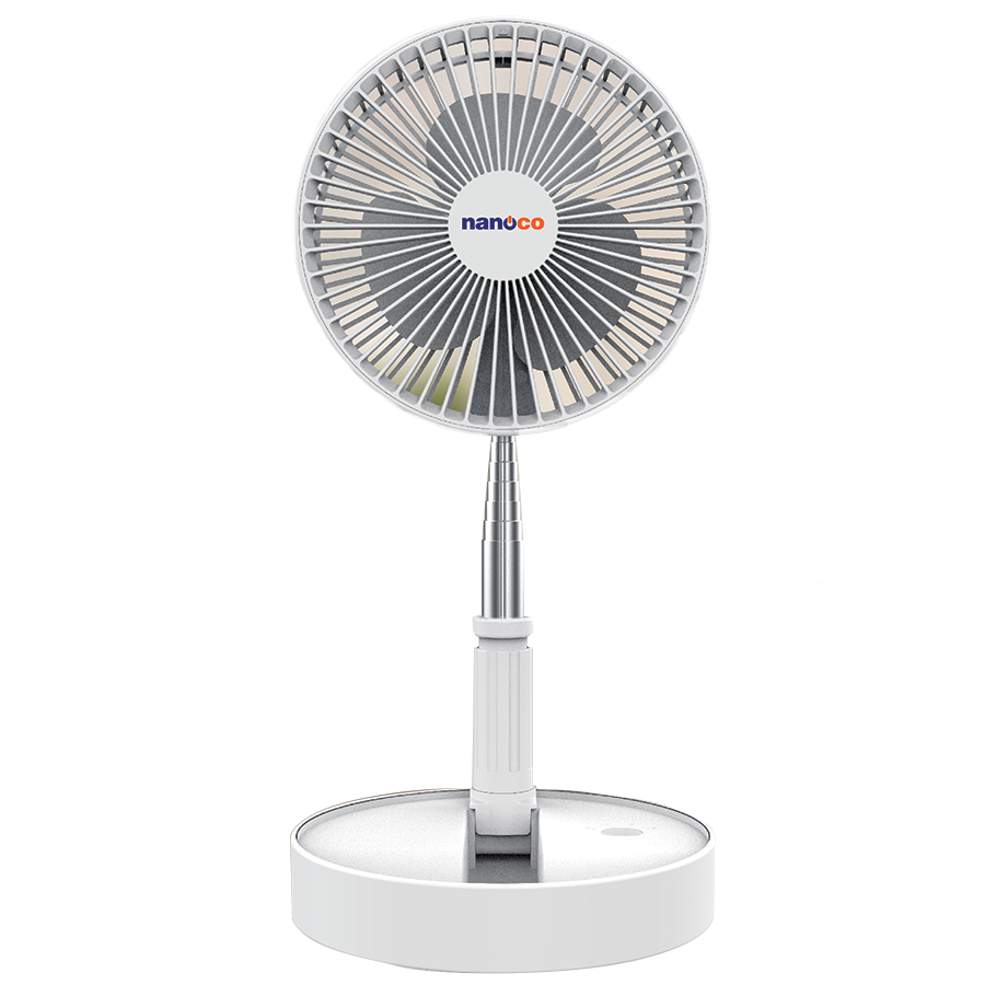 Quạt Sạc Điện Gấp Gọn (NFF1617W, WFF1617P) Chính Hãng Nanoco