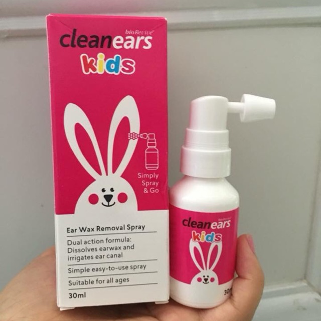 Xịt Hỗ Trợ Tan Ráy Tai Clean Ears Kids 30ml Của Úc