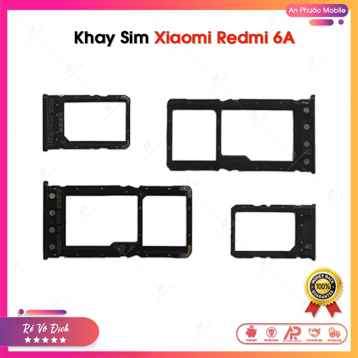 Khay sim xiaomi redmi 6a / bn37 zin bóc máy