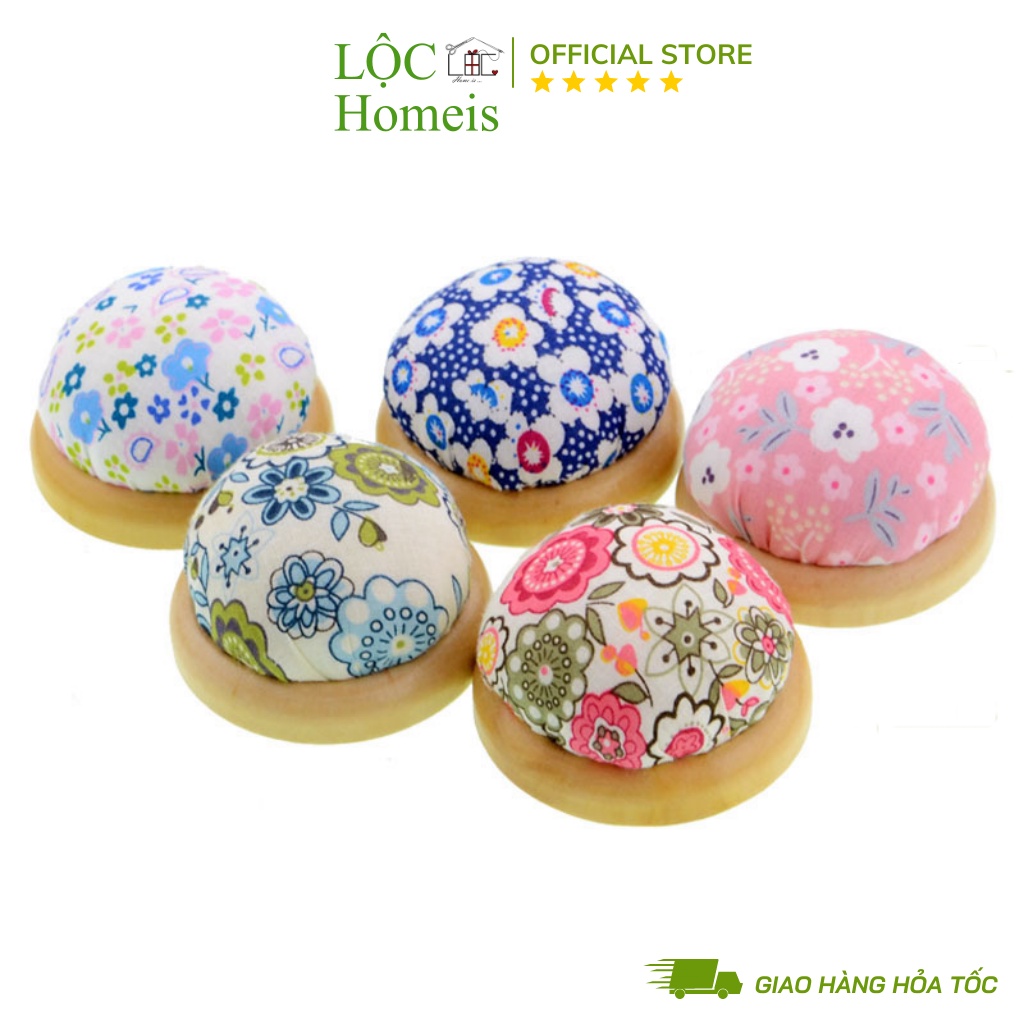 Gối cắm kim đế gỗ - lộc homeis