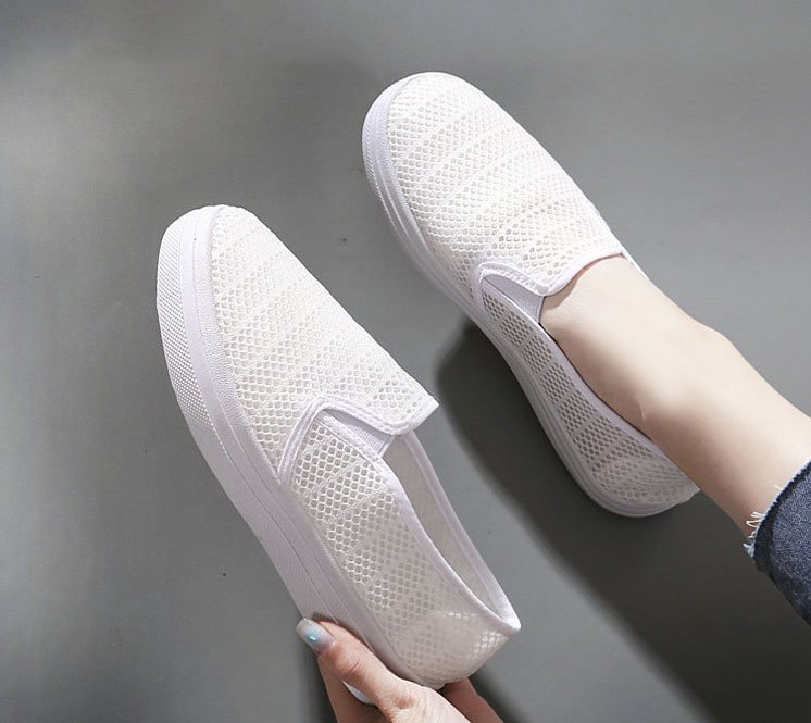Giày Lười Lưới Thoáng Khí Êm Chân