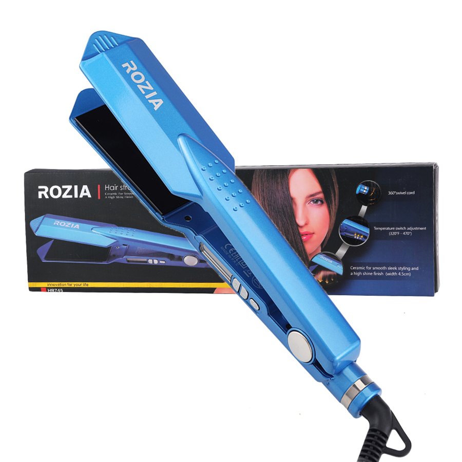 Máy duỗi tóc chuyên nghiệp rozia hr745 , máy ép tóc thẳng tạo kiểu tóc chuẩn salon, máy làm tóc, dụng cụ làm tóc