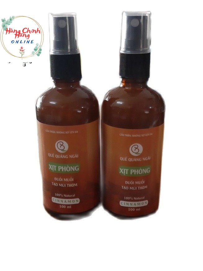 Chai xịt phòng 100ml -tinh dầu quế đuổi muỗi đuổi côn trùng khử mùi hiệu quả quế quảng ngãi