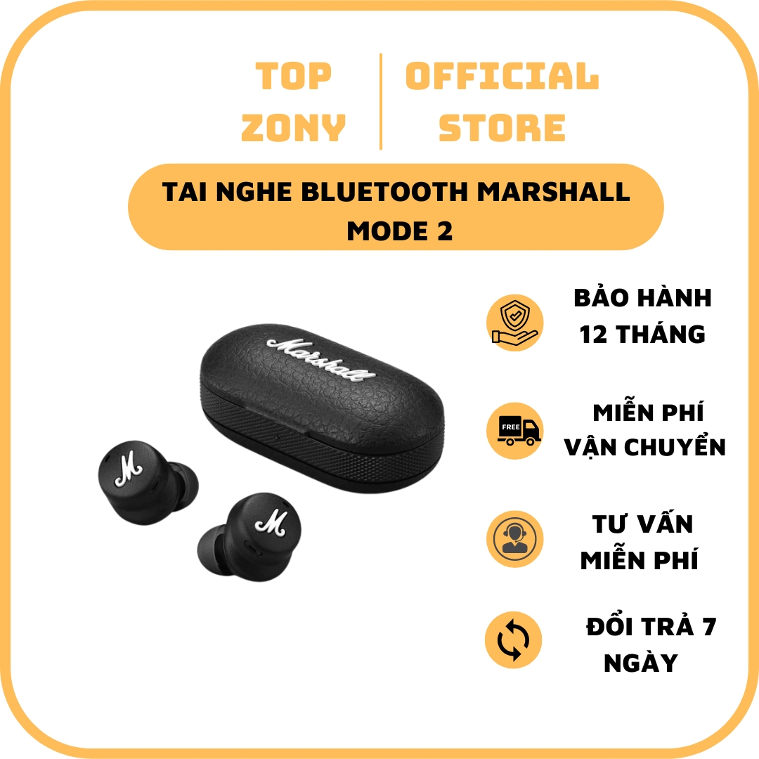 Tai Nghe Bluetooth Marshall Mode 2 bản siêu cao cấp , bass mạnh mẽ