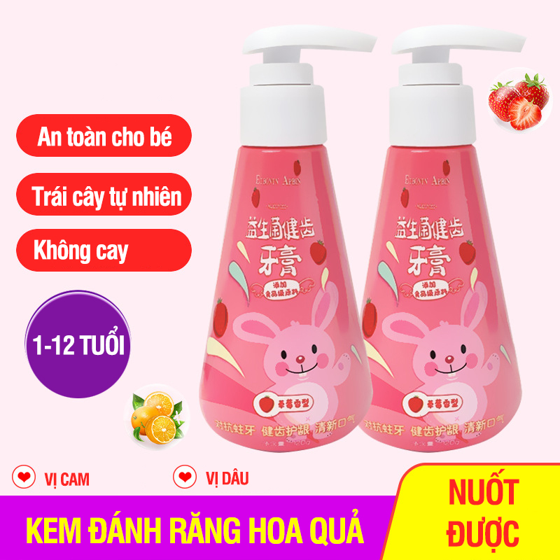 Kem đánh răng trẻ em chống sâu răng vị hoa quả 120g etbontn apbin