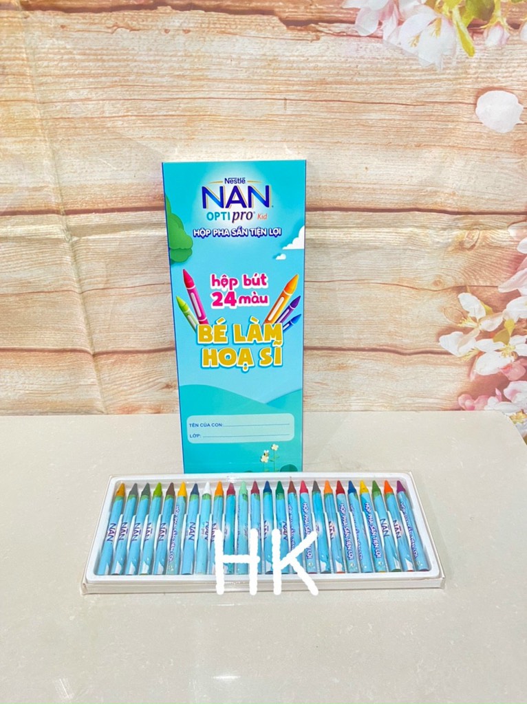 Hộp 24 bút sáp màu nan