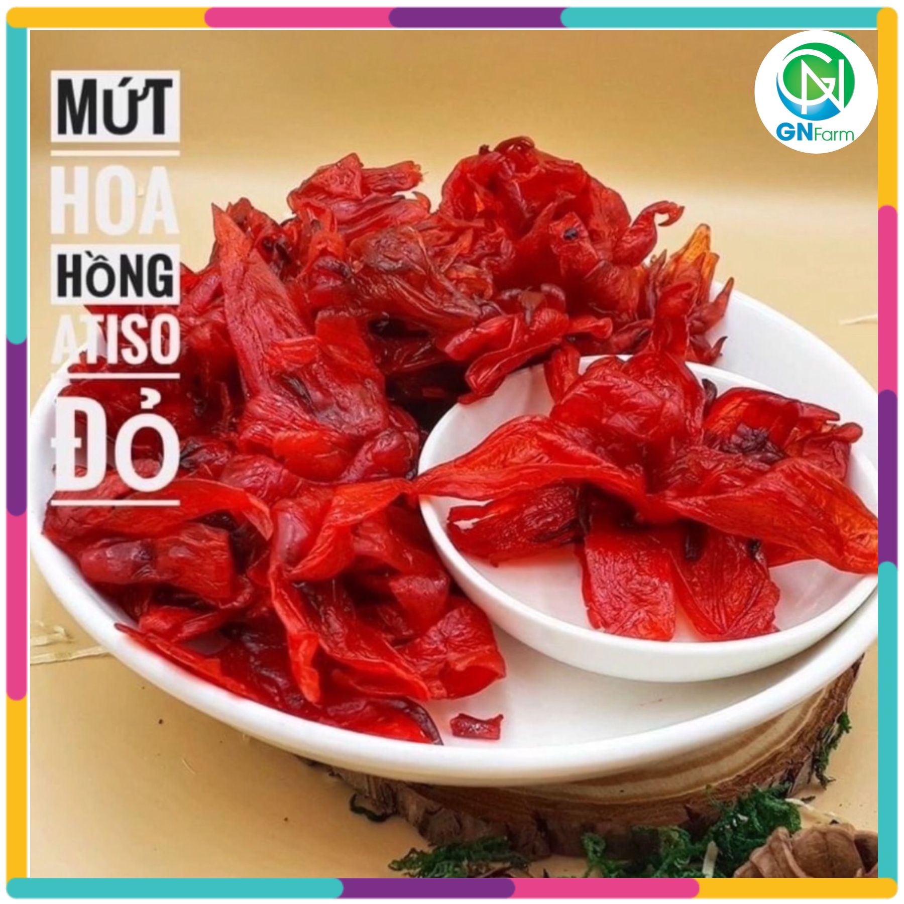 Mứt hoa hồng sấy dẻo đà lạt mứt hoa atiso đỏ chua ngọt giòn ăn là thích