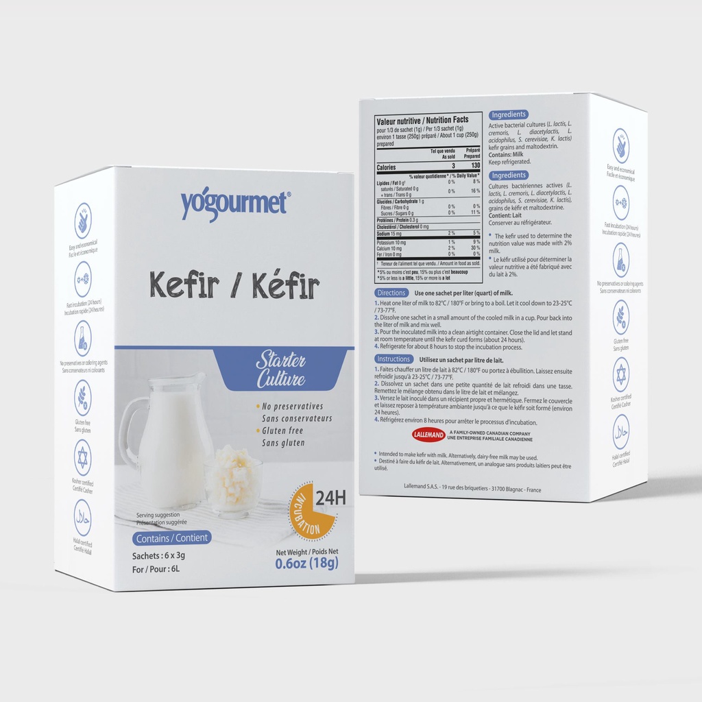 Men làm sữa chua Kefir và Probiotic Yogourmet 18gr  mẫu mới