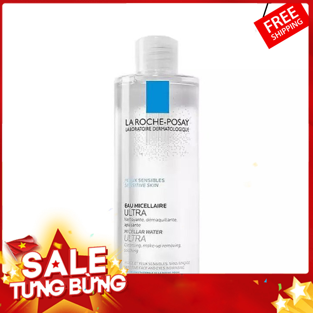 Nước Tẩy Trang La Roche-Posay Micellar Water Ultra Sensitive Skin 400ml HOT HOT HOT- Loại bỏ mọi bụi bẩn, lớp makeup trên khuôn mặt, Mang lại cảm giác tươi mới tức thì,Làm Sạch Sâu Cho Da Nhạy Cảm