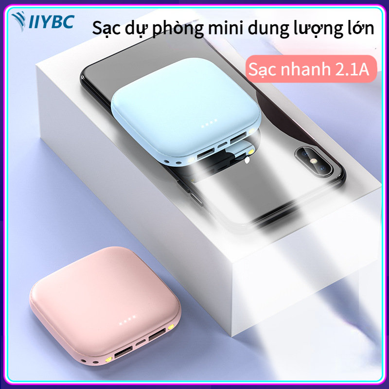 Power Bank Mini Creative Sạc Nhanh Dung Lượng Lớn Power Bank Siêu Mỏng 20000 MAh