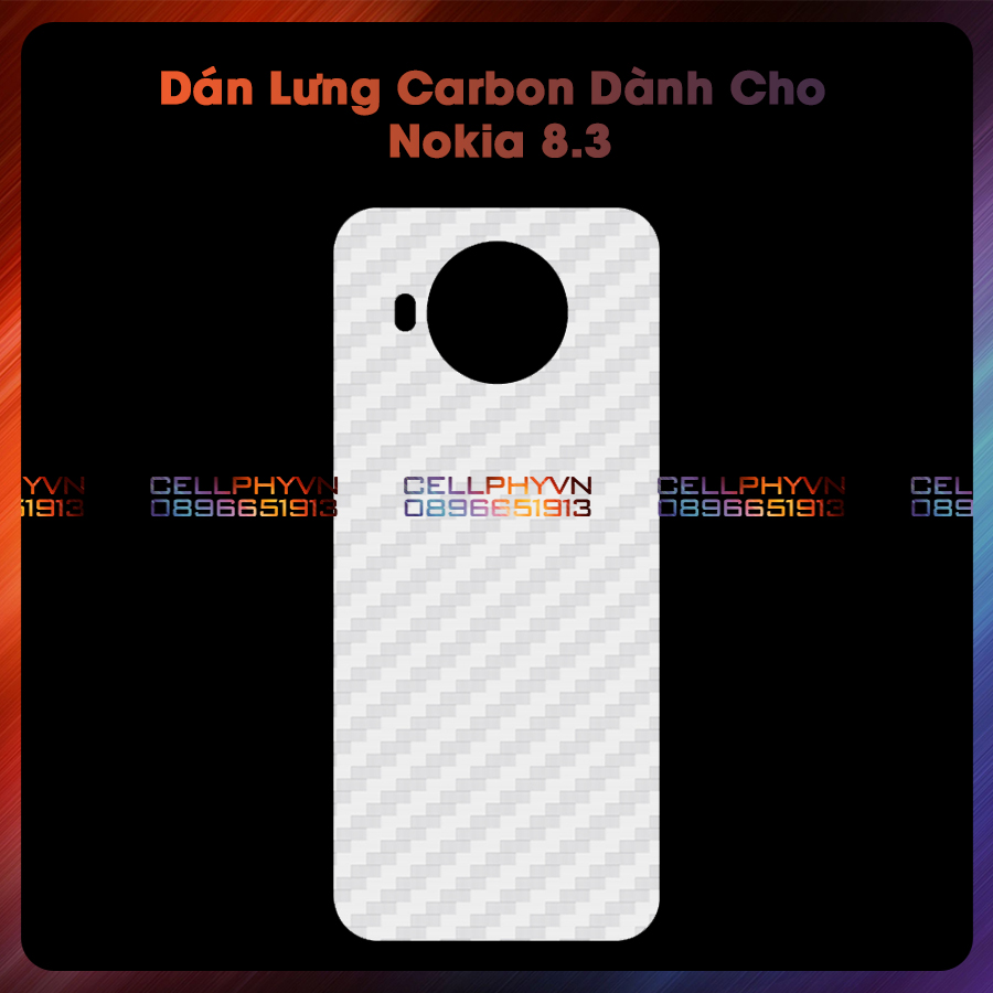 Miếng dán lưng cacbon Dành Cho Nokia 8.3