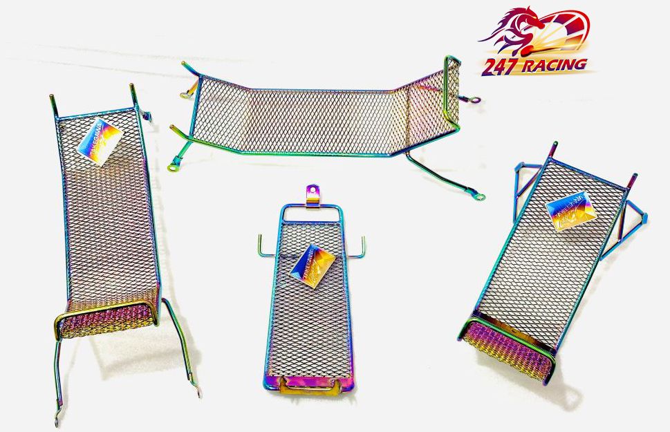 Baga inox lưới xi titan 7 màu kèm tem titan gắn xe máy exciter winner sirius wave a rs rsx dream....