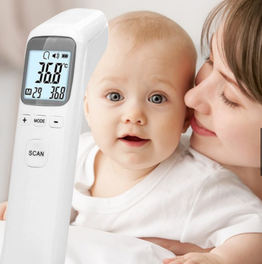 [HCM][AN TOÀN + NHANH + CHÍNH XÁC] NHIỆT KẾ HỒNG NGOẠI ĐO NHIỆT ĐỘ TRÁN/TAI ĐA NĂNG