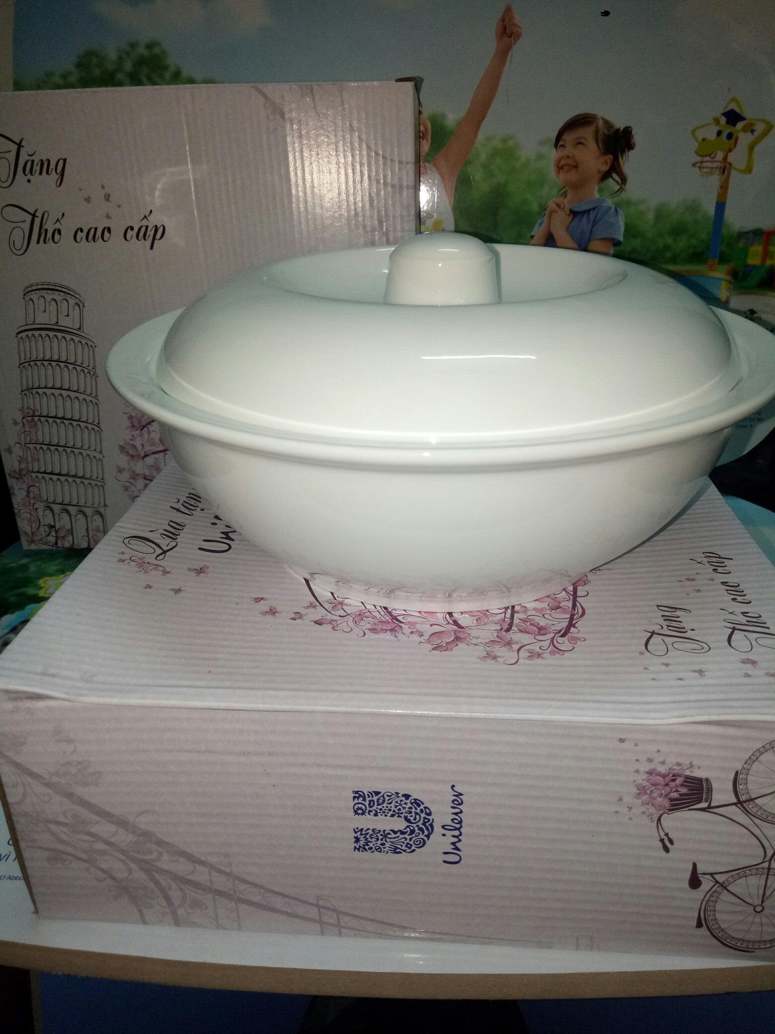 Thố sứ cao cấp có nắp