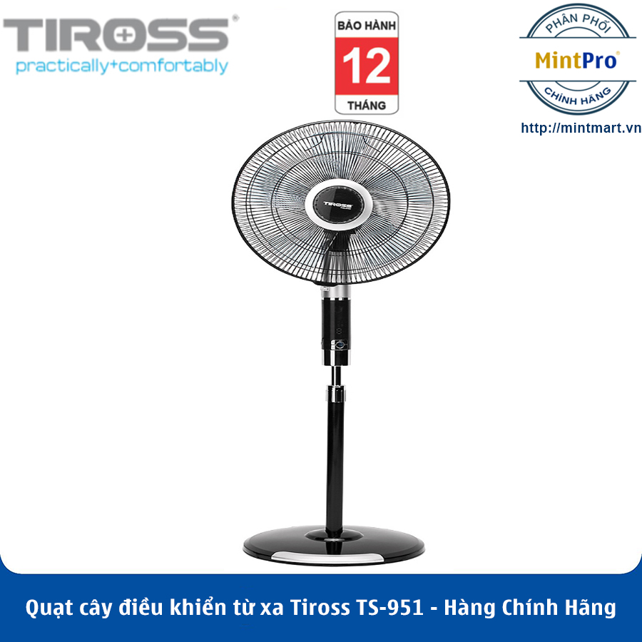Quạt cây điều khiển từ xa tiross ts-951 - hàng chính hãng