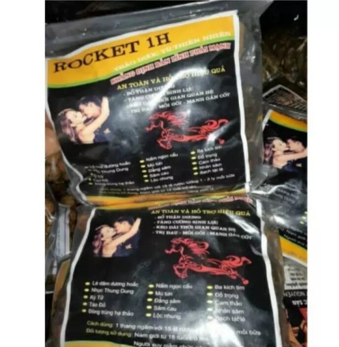 Rocket 1h gồm 15 vị thảo dược quý , giúp bổ thận tráng dương tăng cường sức khỏe. . lh 0982 772 015