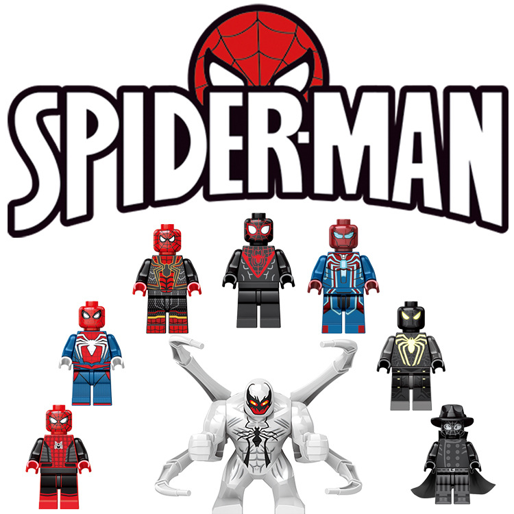 Đồ chơi lắp ráp LEGO Spiderman 8in1 loại nhỏ DLP9092 - Đồ chơi thông minh giúp bé tăng cường vận động, phát triển trí não