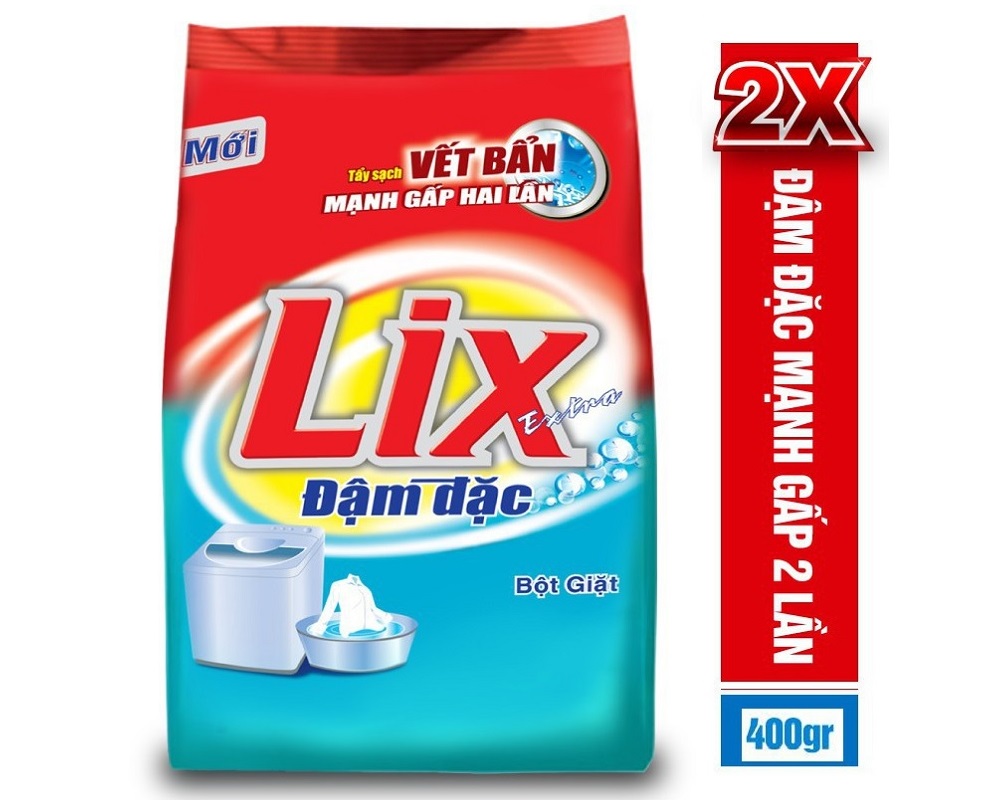 bột giặt lix extra đậm đặc 400g ed001 2
