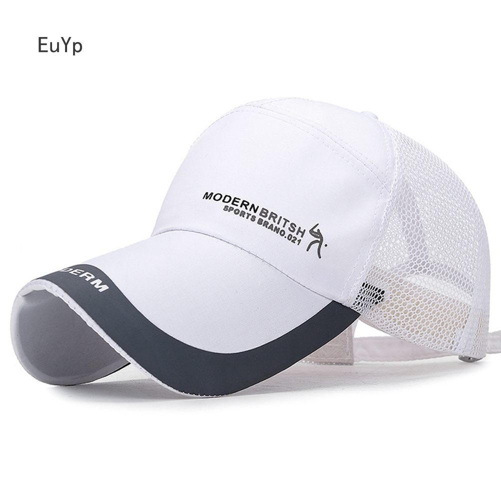 Mũ Bóng Chày EuYp Kéo Dài Mái Hiên Đi Chơi Ngoài Trời Mùa Hè Mũ Lưới Mũ Bóng Chày Mũ Che Nắng Cho Nam Nữ