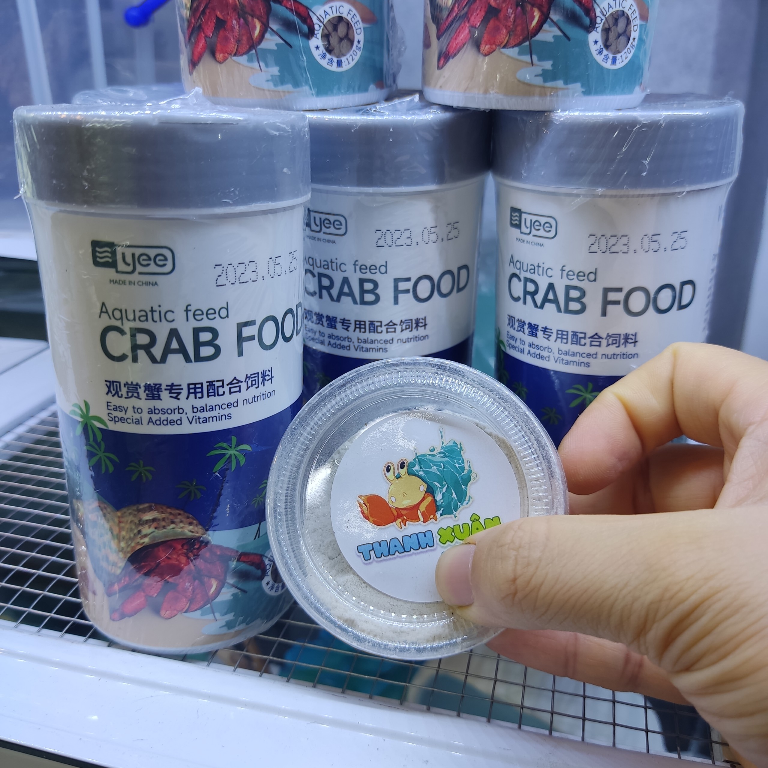 Bột canxi, mai mực xay cho ốc mượn hồn, chim,....