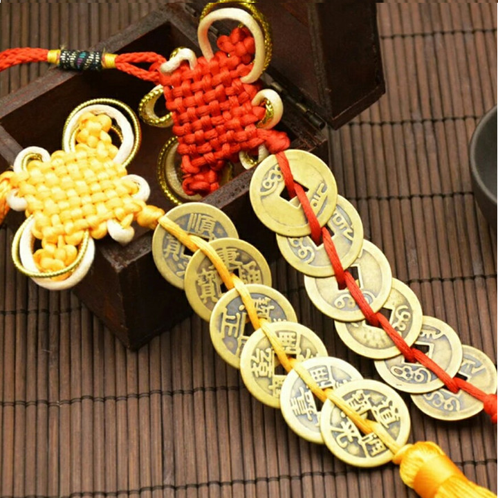 Dây Đồng xu lục Đế bằng Đồng Nguyên Chất chiêu tài tác lộc, thu hút thành công may mắn