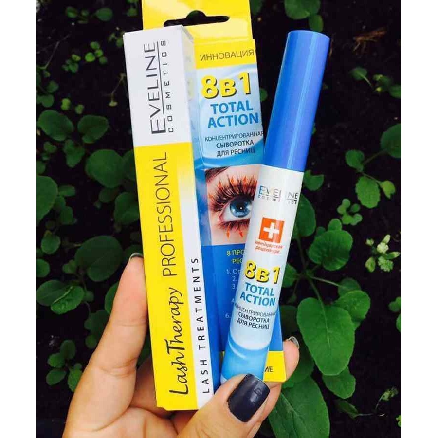 ❀✴№  Dưỡng mi Eveline 8in1 Total Action Lash Therapy professional