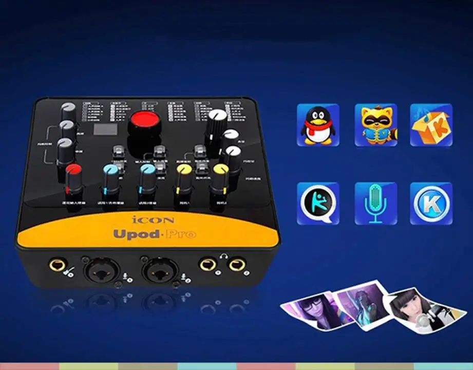 Sound card ICON Upod Pro hát karaoke livestream online thu âm chuyên nghiệp.
